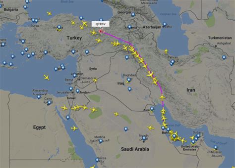 Pictures Show Qatar Airways Flight Routes After Air Embargo Al