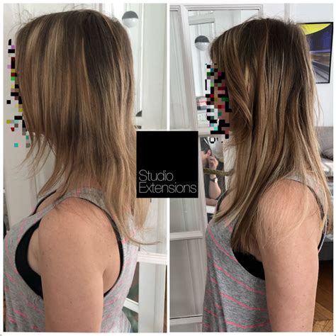 Pose volume de 50 mèches socap Extension cheveux avant apres Cheveux