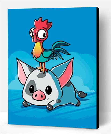 Pua And Hei Hei Paint By Number Paint By Numbers Pro