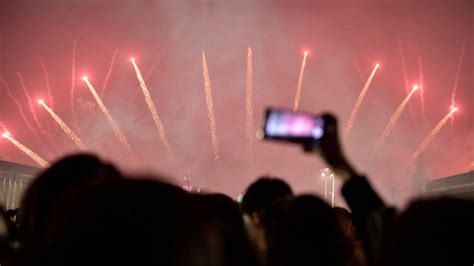 Fireworks Weapons Light Skies As World Enters The Daily Star