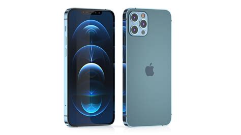 Apple iPhone 12 Pro Pacific Blue 3D model | CGTrader