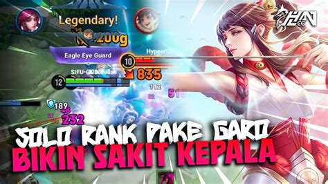 SUSAH BANGET SOLO RANK PAKE GARO HERO SAKIT TAPI MANJA BANGET GAK