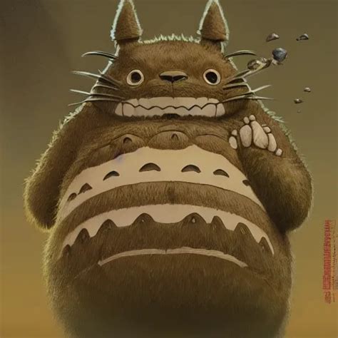 Portrait Of Totoro Detailed Centered Digital Stable Diffusion