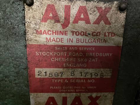 Ajax Gap Bed Centre Lathe Chiviott Used Machine Tools