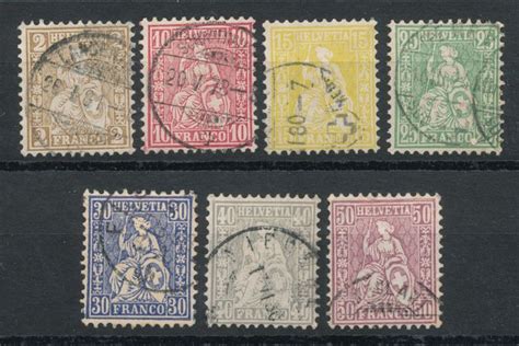 Switzerland 1867 Sitting Helvetia SBK 37 43 Catawiki