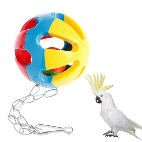 Pet Bird Bites Toys Parrot Chew Ball Swing Cage Hanging Cockatiel