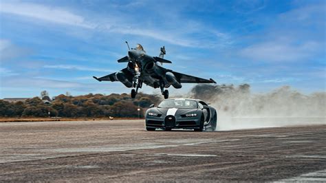 Bugatti Chiron Sport VS Fighter Jet YouTube