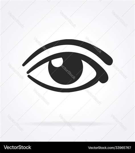 Simple Human Eye Icon Royalty Free Vector Image