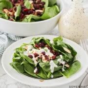 Cranberry Almond Spinach Salad