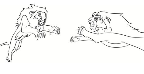 Simba Vs Scar by Fionori on DeviantArt