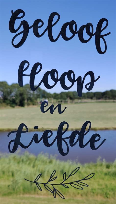 Geloof Hoop En Liefde Stickers Van Jen