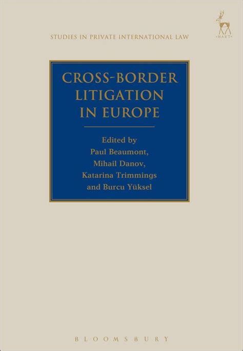 Cross Border Litigation In Eur 9781782256762 Beaumont Paul Boeken