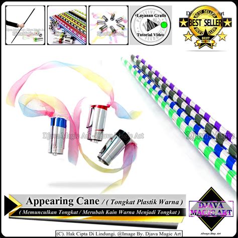 Jual Tongkat Magic Appearing Cane Plastik Tongkat Sulap Panjang