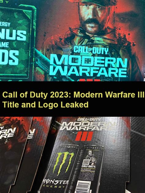 Call Of Duty Modern Warfare Logo Leaked By Monster Energy Hot Sex Picture