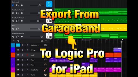 Export Garageband Songs Into Logic Pro For Ipad And Lots Of Tips And Tricks