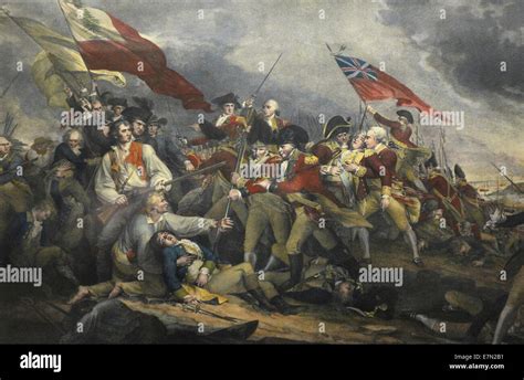 Battle Of Bunker Hill Usa Revolutionary War 1775 Stock Photo Alamy