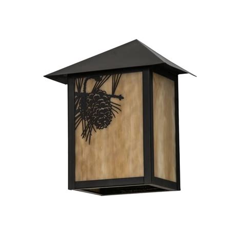 Meyda Lighting Seneca Winter Pine Light Outdoor Wall Lantern Perigold