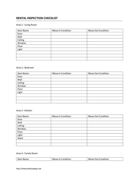 Rental Property Inspection Report Template Sample Intended