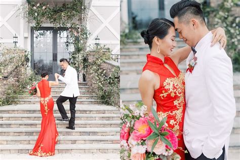 A Modern Chinese Wedding Rosewood Farms Wedding Modern Chinese