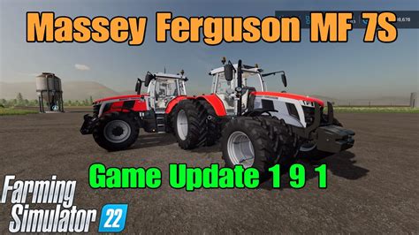 Massey Ferguson Mf 7s Included In Giants Update 1 9 1 For Fs22 Youtube