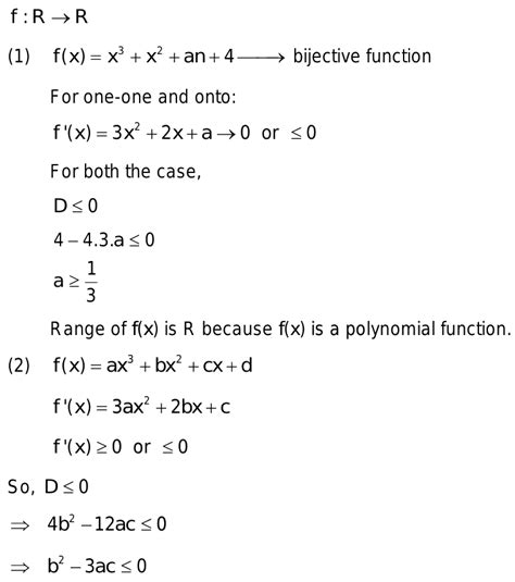 Consider That F R→ R 1 Let F X X 3 X 2 Ax 4 Be Bijective Then Find