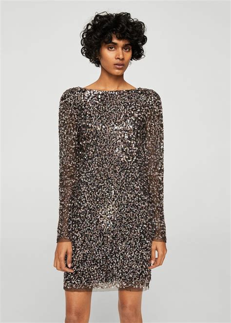 Mango Sequin Dresses Images 2022