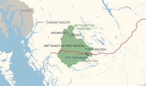 Mapping Coastal Gaslinks Pipeline Through Wetsuweten Territory The