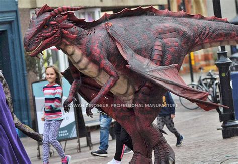 Moving Dinosaurs Suppliers Buy Realistic Animatronic Dragon Costume