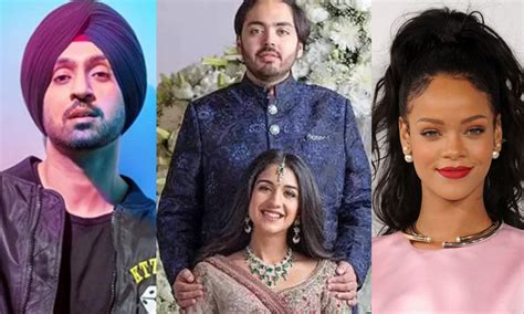 Alia Ranbir Rihanna Diljit Dosanjh To Perform At Anant Ambani