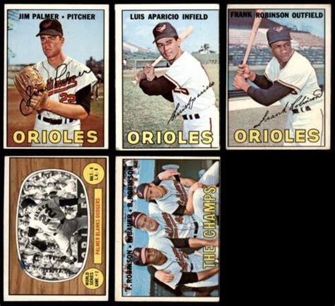 Topps Baltimore Orioles Team Set Gd Ebay In