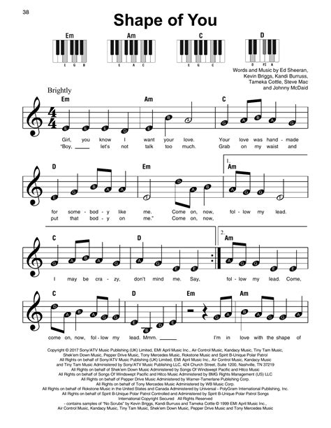 Shape Of You Super Easy Piano Print Sheet Music Now