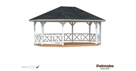 Kiosque De Jardin En Bois Betty 551 X 701 Cm Palmako Blanc Happy