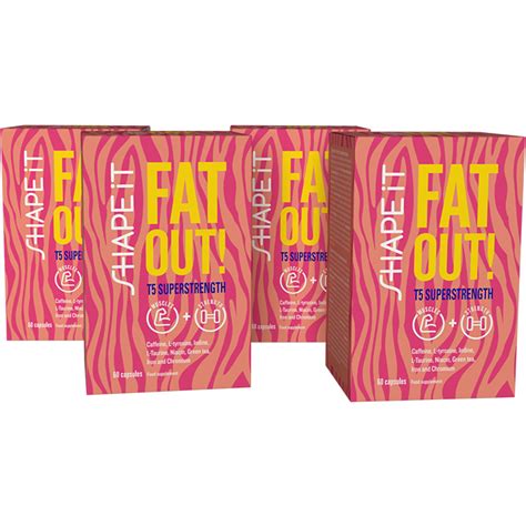 Fat Out T5 gélules brûle graisse x4 Sensilab