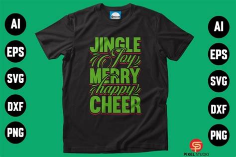 Jingle Joy Merry Happy Cheer Crafts Graphic By Creative Shop