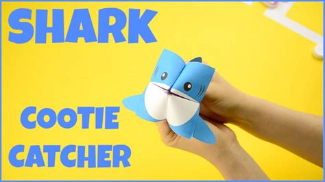 How To Make A Cootie Catcher Shark Origami Paper Craft Youtube