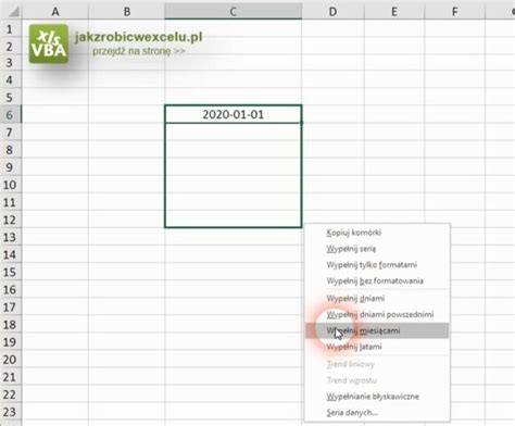 Lista Dat Excel Metoda Jak Zrobi W Excelu