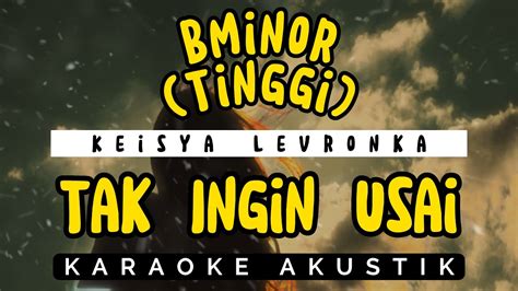 Tak Ingin Usai Keisya Levronka Karaoke Nada Cewek Tinggi Key Bm