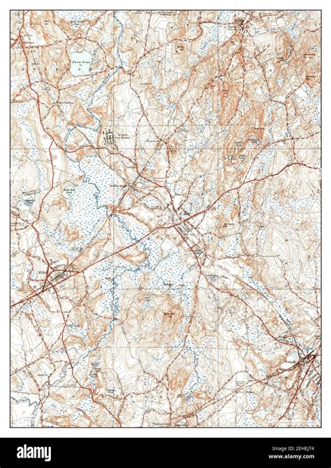 Medfield Massachusetts Map 1945 131680 United States Of America By