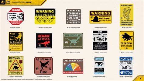 Jurassic World Dominion Signs Cp Style Guide On Behance