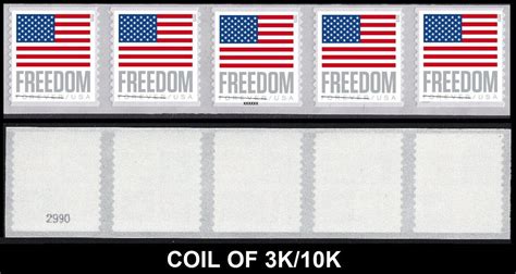 Us Stamp Us Flag Freedom Bca Pnc K K Coilwith Coil Ship