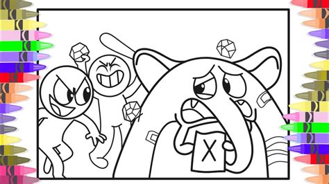 Garten Of BanBan 3 Coloring Pages COACH PICKLES SAD BACKSTORY