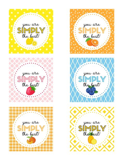 You Are Simply The Best Free Printable Thank You Gift Tag Baking You