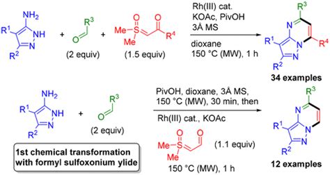 Three Component Coupling Of Aldehydes Aminopyrazoles And Sulfoxonium