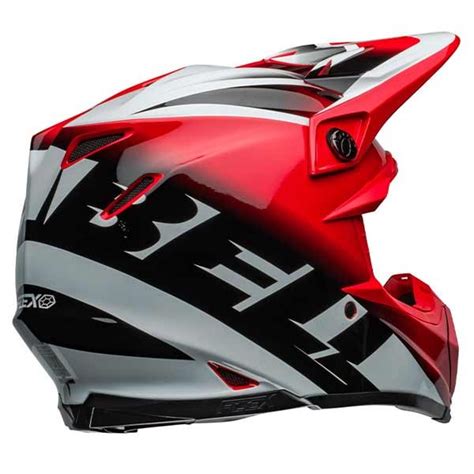 Casco Bell Moto 9s Flex Rail Rojo Blanco