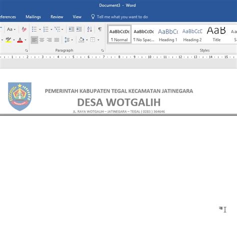 Cara Cepat Membuat Kop Surat Microsoft Word Biologizone