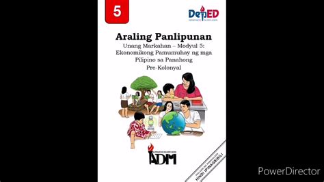 ARALING PANLIPUNAN 5 Q1 MODULE 5 MELC BASED YouTube