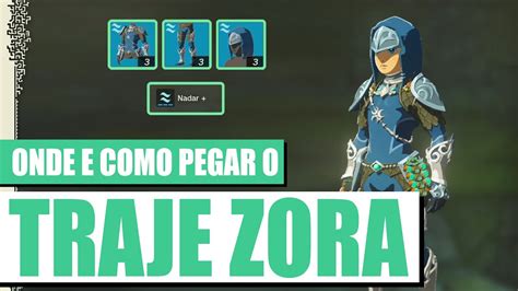 ZELDA TEARS OF THE KINGDOM COMO PEGAR O TRAJE ZORA YouTube