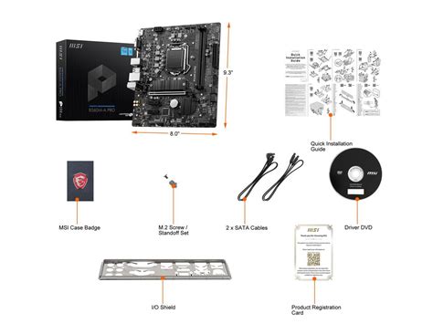 Msi B560m A Pro Lga 1200 Micro Atx Intel Motherboard