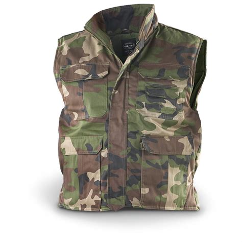 Mil Tec® Ranger Style Insulated Vest Cce Camo 136489 Vests At