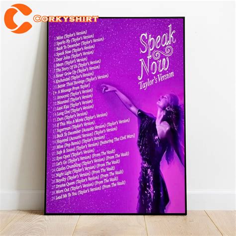 Taylor 2023 The Eras Tour Tracklist Poster